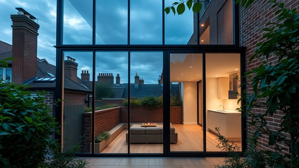 Glass Extension Walls Camden Town
