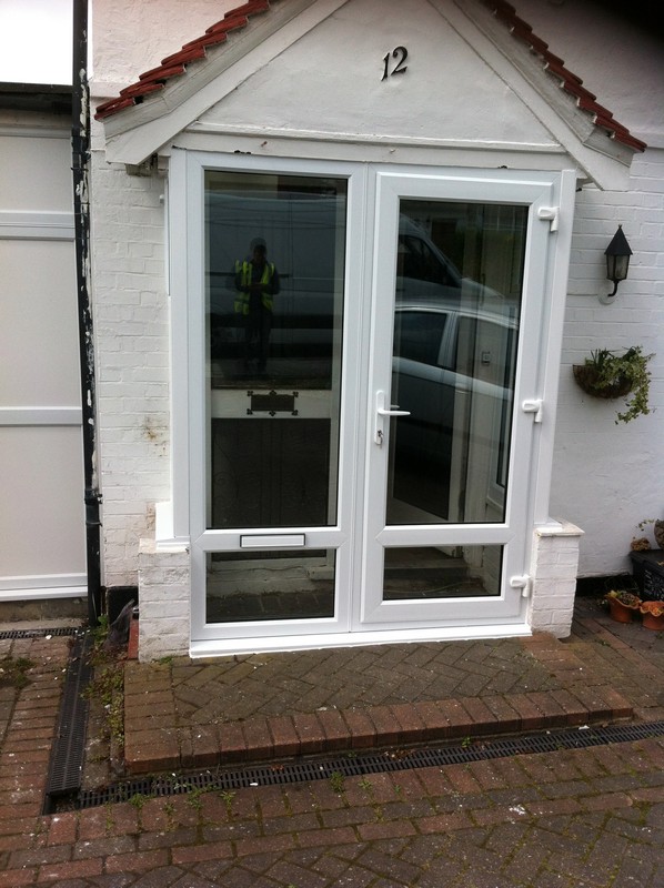 uPVC French doors fitted as front entrance in Camden Town